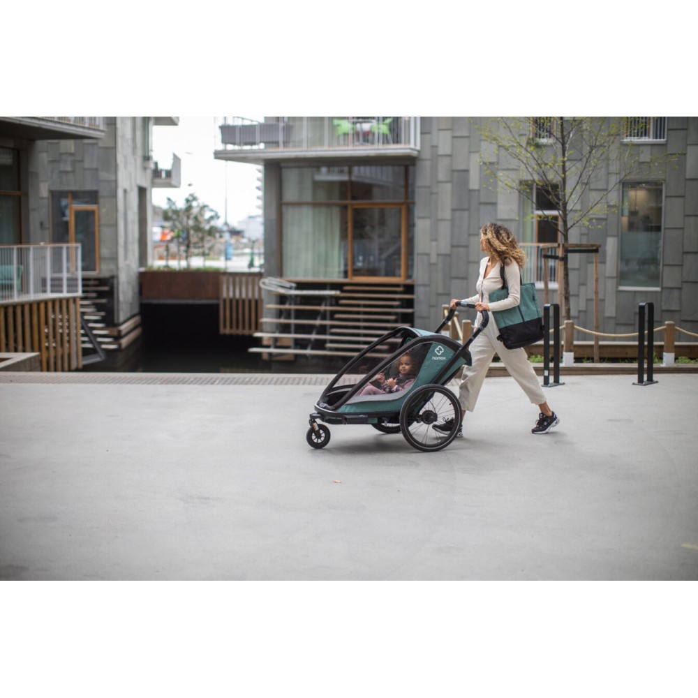 Hamax Cocoon One - велосипедний причіп одномісний • Green/Black