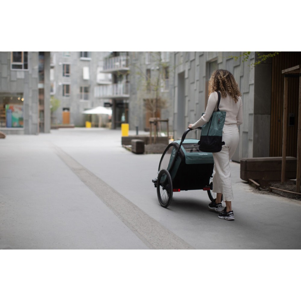 Hamax Cocoon One - велосипедний причіп одномісний • Green/Black