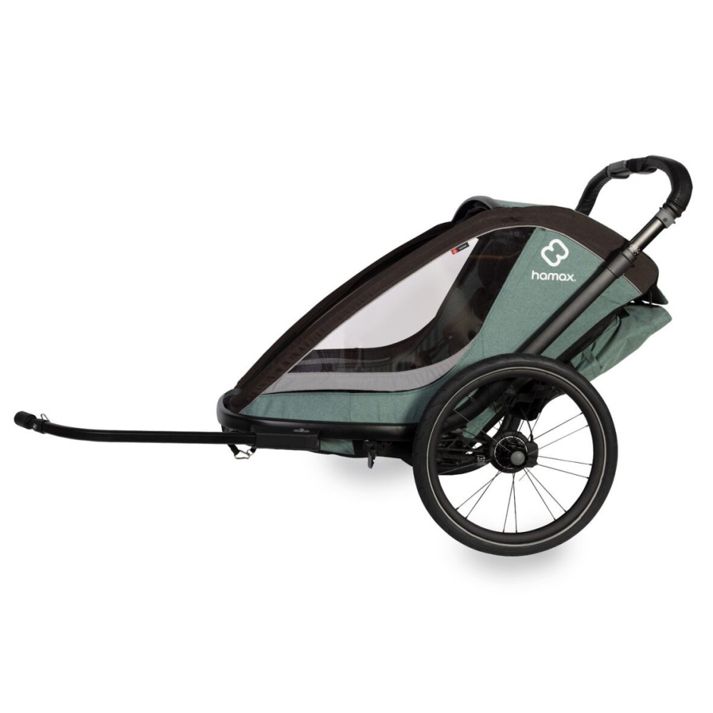 Hamax Cocoon One - велосипедний причіп одномісний • Green/Black