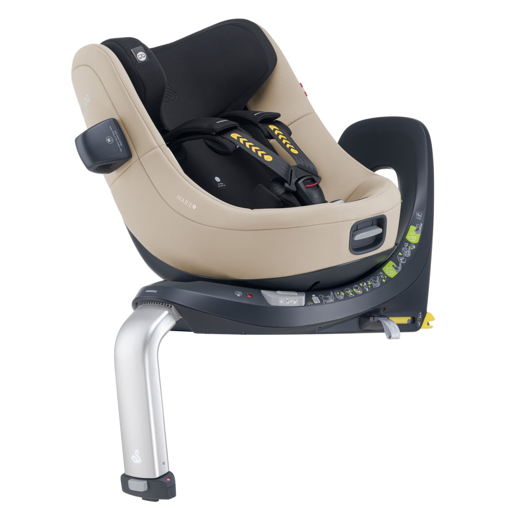 Swandoo Marie 5 - поворотне дитяче автокрісло (0-4роки / 40–105см / до 18кг) • Cashew Beige