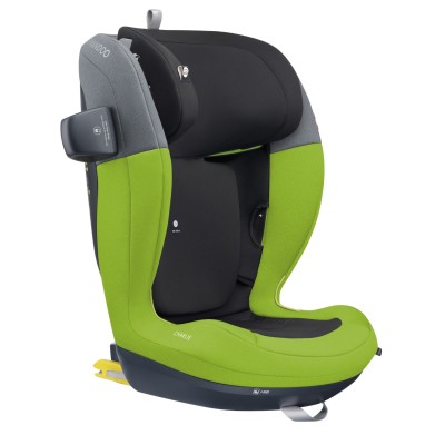 Swandoo Charlie - дитяче автокрісло i-Size (3,5-12роки / 100-150см) • Lime/Sesame Grey