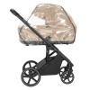 Carrello Alfa 2025 CRL-6522 - lekki wózek dziecięcy 2w1 z regulacją wysokości gondoli i siedziska spacerówki (duże koła, rączka teleskopowa) • Natural Beige