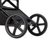 Carrello Alfa 2025 CRL-6522 - легка дитяча коляска 2в1 з регулюванням висоти люльки та прогулянкового сидіння (великі колеса, телескопічна ручка) • Rock Black