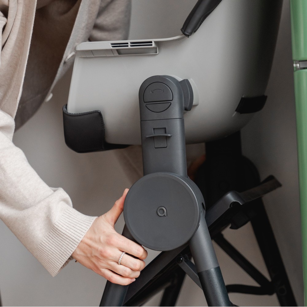 Anex Ozy - krzesełko do karmienia 3w1, leżaczek dla noworodka, wieża edukacyjna typu kitchen helper do 30 kg (wkładka dla noworodka, zabawki wspierające wczesny rozwój, regulatory wysokości) • Night