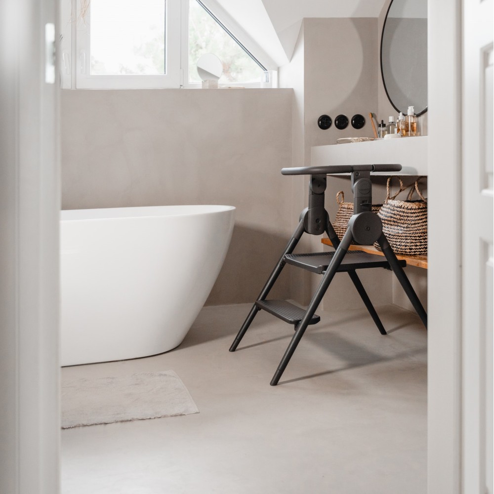 Anex Ozy - krzesełko do karmienia 3w1, leżaczek dla noworodka, wieża edukacyjna typu kitchen helper do 30 kg (wkładka dla noworodka, zabawki wspierające wczesny rozwój, regulatory wysokości) • Night