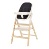 Carrello Ergo CRL-16701 - стільчик для годування, шезлонг для немовля, навчальна вежа до 75 кг, дитячий стільчик (дуга з м’якими іграшками, регульована підніжка) • Obsidian Black