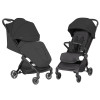 Carrello Atom S CRL-5526 - kompaktowy wózek spacerowy z automatycznym składaniem, lekka spacerówka, w zestawie plecak transportowy o wymiarach bagażu podręcznego • Storm Black