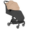 Carrello Atom S CRL-5526 - kompaktowy wózek spacerowy z automatycznym składaniem, lekka spacerówka, w zestawie plecak transportowy o wymiarach bagażu podręcznego • Down Beige
