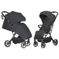 Carrello Nova Plus 2025 CRL-5524 - прогулянкова коляска з автоматичним складанням, компактний візок, збільшені колеса, чохол на ніжки з блискавкою • Marengo Grey