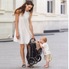 Carrello Nova Plus 2025 CRL-5524 - wózek spacerowy z automatycznym składaniem, kompaktowa spacerówka, z większymi kołami, pokrowiec na nóżki z zamkiem błyskawicznym • Marengo Grey