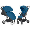 Carrello Nova Plus 2025 CRL-5524 - wózek spacerowy z automatycznym składaniem, kompaktowa spacerówka, z większymi kołami, pokrowiec na nóżki z zamkiem błyskawicznym • Fleet Blue