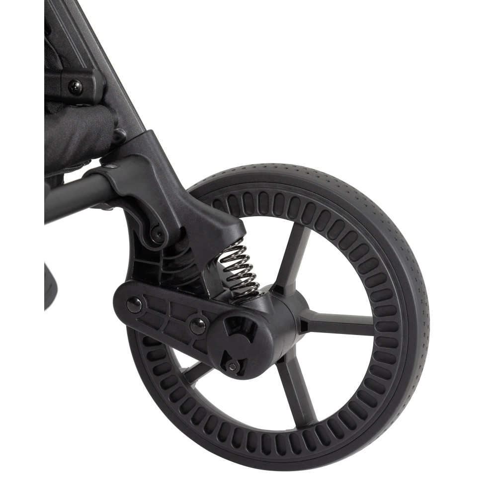 Carrello Nova Plus 2025 CRL-5524 - wózek spacerowy z automatycznym składaniem, kompaktowa spacerówka, z większymi kołami, pokrowiec na nóżki z zamkiem błyskawicznym • Fleet Blue