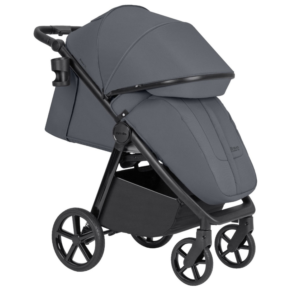 Carrello Bravo SL 2024 CRL-5520 - прогулянкова коляска для бездоріжжя, всесезонний візок • Deep Grey