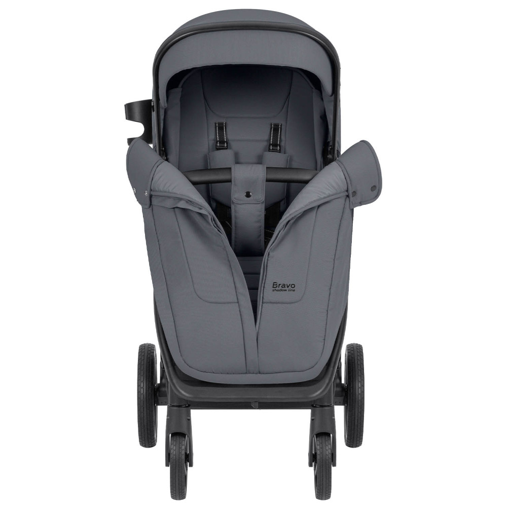 Carrello Bravo SL 2024 CRL-5520 - прогулянкова коляска для бездоріжжя, всесезонний візок • Deep Grey