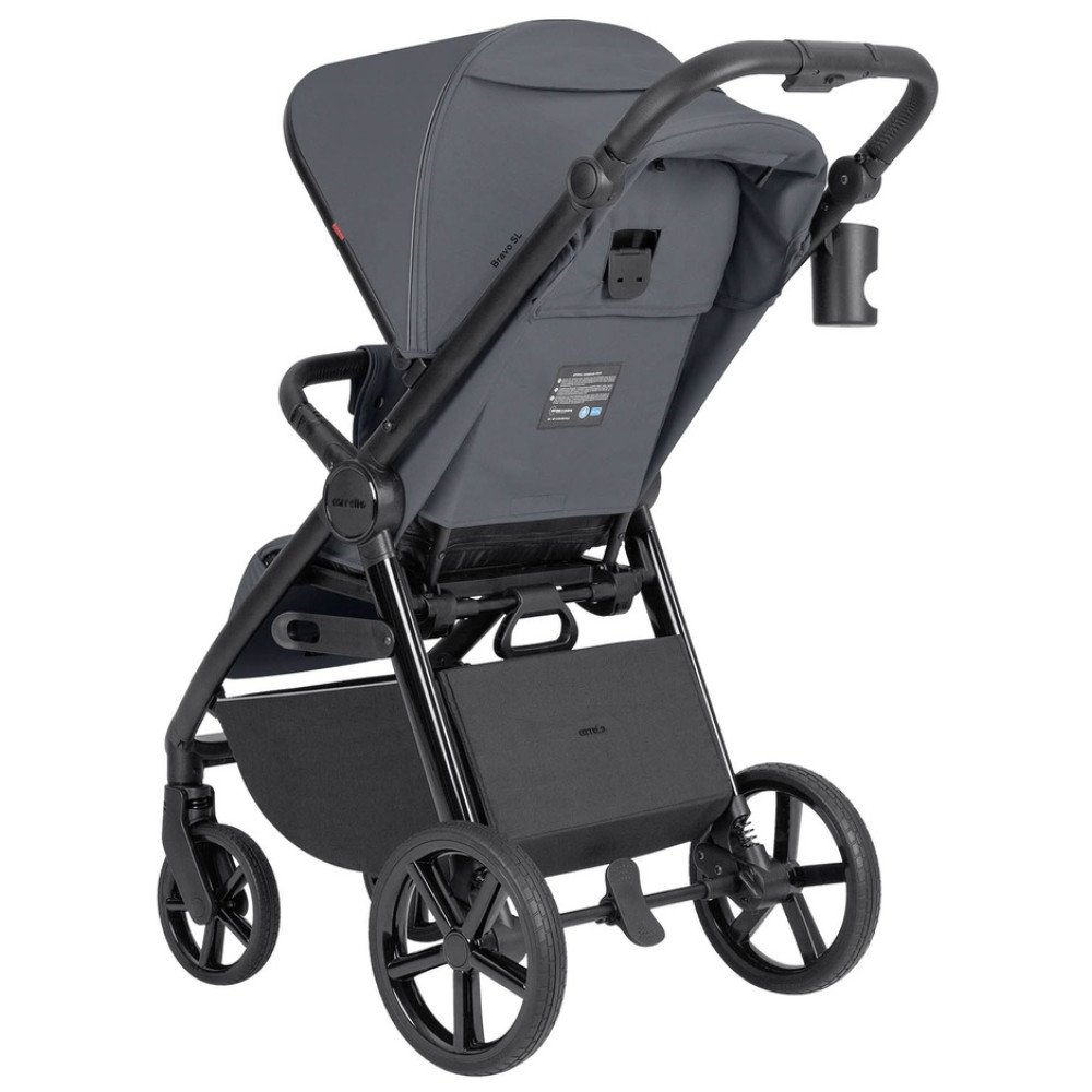 Carrello Bravo SL 2024 CRL-5520 - прогулянкова коляска для бездоріжжя, всесезонний візок • Deep Grey