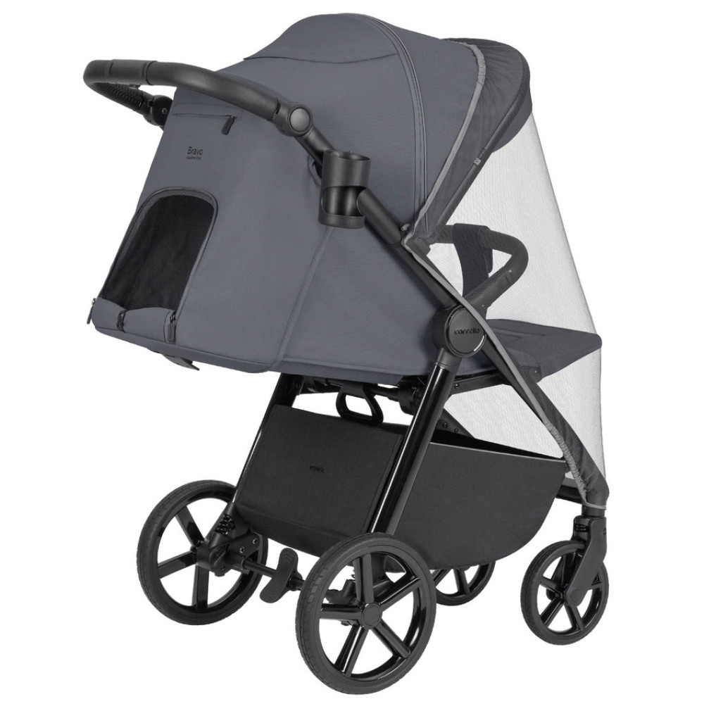 Carrello Bravo SL 2024 CRL-5520 - прогулянкова коляска для бездоріжжя, всесезонний візок • Deep Grey