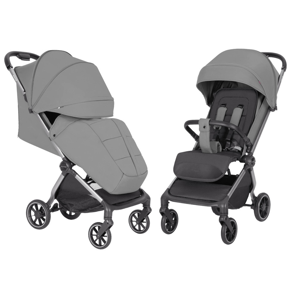 Carrello Atom M CRL-5527 - lekki wózek spacerowy z automatycznym składaniem / kompaktowa spacerówka • Alloy Grey Carrello Atom M CRL-5527 - lekki wózek spacerowy z automatycznym składaniem / kompaktowa spacerówka • Alloy Grey