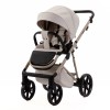 Adamex Delta Natura - дитяча коляска 2в1, вентиляційні отвори в люльці, прогулянкове сидіння складається разом з рамою в обох напрямках руху • Vanilla (DN-3)