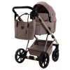 Adamex Delta Natura - дитяча коляска 2в1, вентиляційні отвори в люльці, прогулянкове сидіння складається разом з рамою в обох напрямках руху • Cappuccino (DN-4)