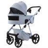 Adamex Delta Natura - дитяча коляска 2в1, вентиляційні отвори в люльці, прогулянкове сидіння складається разом з рамою в обох напрямках руху • Sky (DN-1)