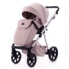 Adamex Delta Natura - дитяча коляска 2в1, вентиляційні отвори в люльці, прогулянкове сидіння складається разом з рамою в обох напрямках руху • Rose (DN-2)