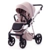 Adamex Delta Natura - дитяча коляска 2в1, вентиляційні отвори в люльці, прогулянкове сидіння складається разом з рамою в обох напрямках руху • Rose (DN-2)