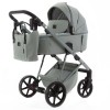 Adamex Delta Natura - дитяча коляска 2в1, вентиляційні отвори в люльці, прогулянкове сидіння складається разом з рамою в обох напрямках руху • Mint (DN-8)