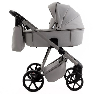 Adamex Delta Natura - дитяча коляска 2в1, вентиляційні отвори в люльці, прогулянкове сидіння складається разом з рамою в обох напрямках руху • Moon