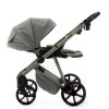 Adamex Delta Natura - дитяча коляска 2в1, вентиляційні отвори в люльці, прогулянкове сидіння складається разом з рамою в обох напрямках руху • Salvia (DN-7)