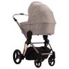 Bebetto Monti Premium Class - wózek dziecięcy 2w1 z adapterami do podwyższenia gondoli (regulacja wysokości rączki łamana i teleskopowa) • PC 11 Kaszmir