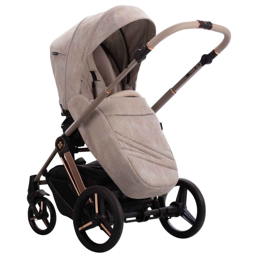 Bebetto Monti Premium Class - wózek dziecięcy 2w1 z adapterami do podwyższenia gondoli (regulacja wysokości rączki łamana i teleskopowa) • PC 11 Kaszmir