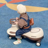 Babyhood Twistcar - jeździk grawitacyjny dla dzieci, LED kółka (3 lata +/do 50 kg) • Szary