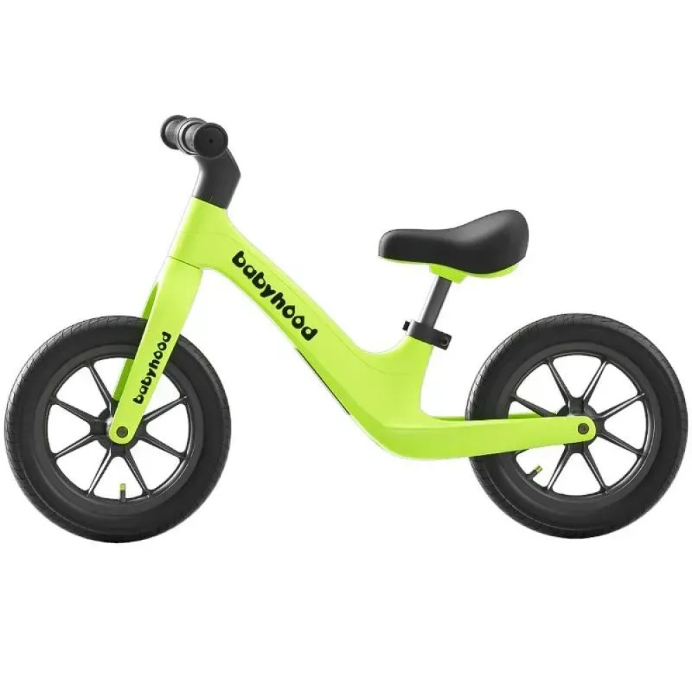 Babyhood - rowerek biegowy dla dzieci, regulowana wysokość siodełka, koła z trwałej gumy • Zielony