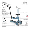 SCOOTANDRIDE Highwaykick 1 Push and Go - jeździk i hulajnoga z rączką do prowadzenia (1-5lat/ 82 – 118cm) • Steel