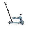 SCOOTANDRIDE Highwaykick 1 Push and Go - jeździk i hulajnoga z rączką do prowadzenia (1-5lat/ 82 – 118cm) • Steel