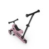 SCOOTANDRIDE Highwaykick 1 Push and Go - дитячий самокат з сидінням та регульованою батьківською ручкою для штовхання (1-5 років/82-118 см) • Wildberry