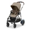 Cybex e-Gazelle S  - електрична прогулянкова коляска, візок з електроприводом, автоматична функція заколисування, має 20+ конфігурацій • Almond Beige
