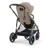 Cybex e-Gazelle S  - електрична прогулянкова коляска, візок з електроприводом, автоматична функція заколисування, має 20+ конфігурацій • Almond Beige