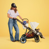 Cybex e-Gazelle S  - elektryczny wózek spacerowy, wózek z napędem elektrycznym, automatyczna funkcja kołysania, ponad 20 konfiguracji • Stormy Blue