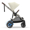 Cybex e-Gazelle S  - elektryczny wózek spacerowy, wózek z napędem elektrycznym, automatyczna funkcja kołysania, ponad 20 konfiguracji • Seashell Beige