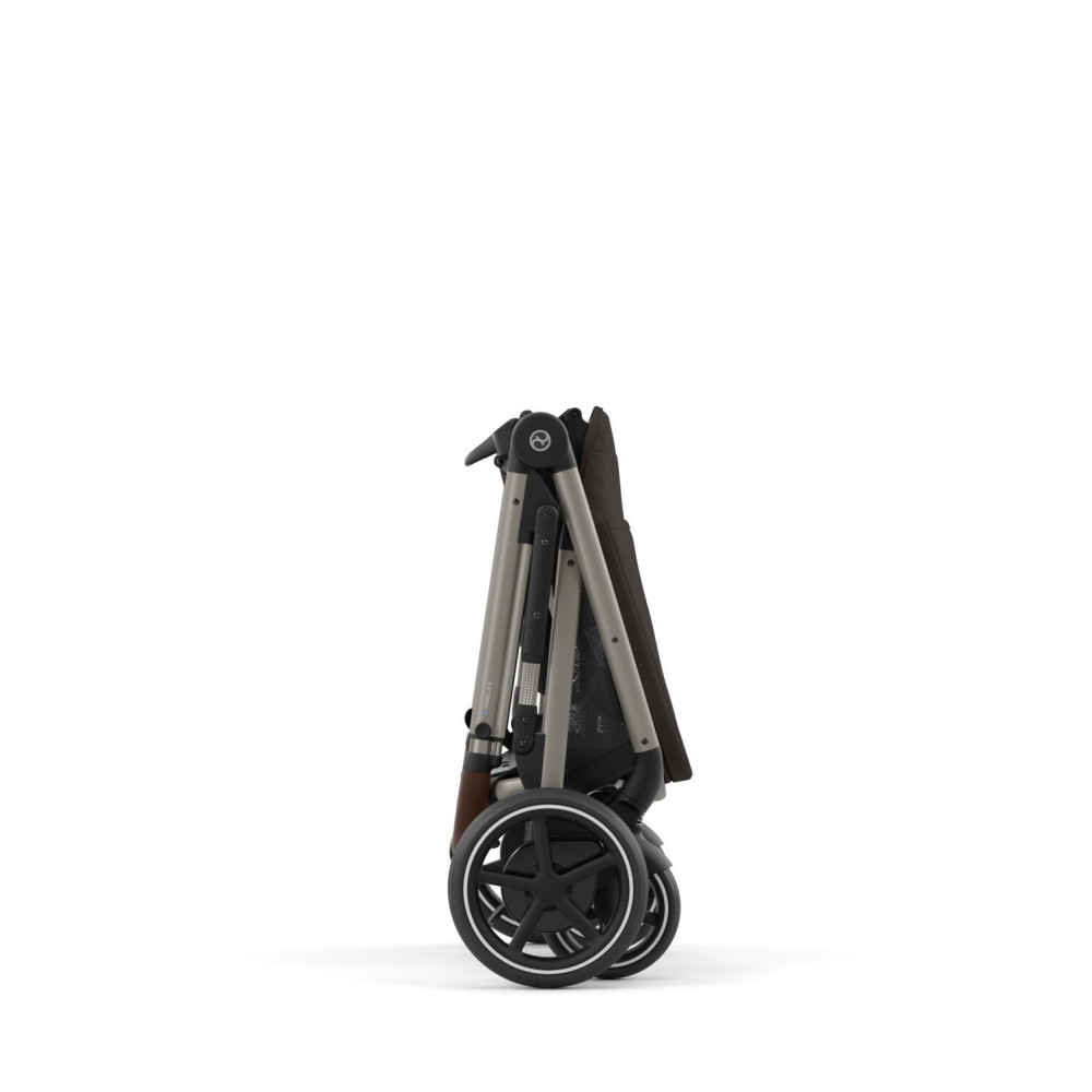 Cybex e-Gazelle S  - elektryczny wózek spacerowy, wózek z napędem elektrycznym, automatyczna funkcja kołysania, ponad 20 konfiguracji • Chocolate Brown