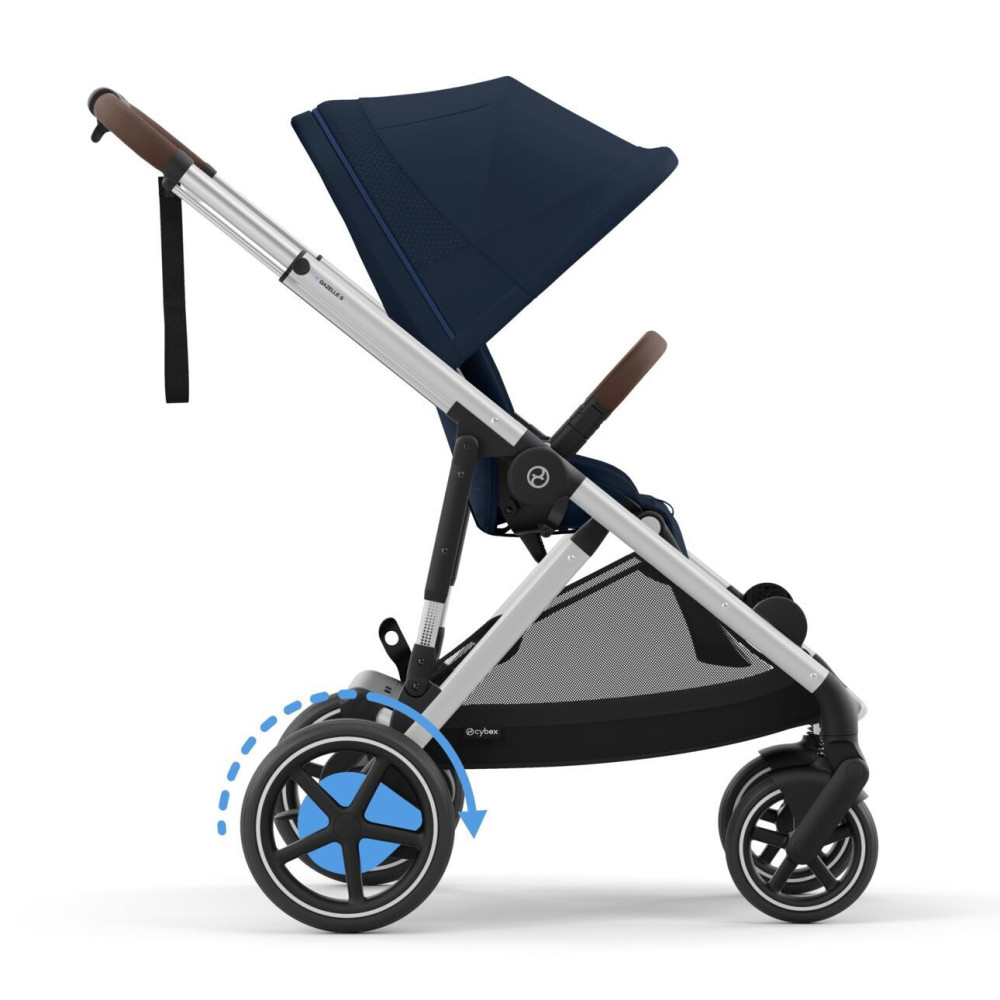 Cybex e-Gazelle S  - elektryczny wózek spacerowy, wózek z napędem elektrycznym, automatyczna funkcja kołysania, ponad 20 konfiguracji • Ocean Blue