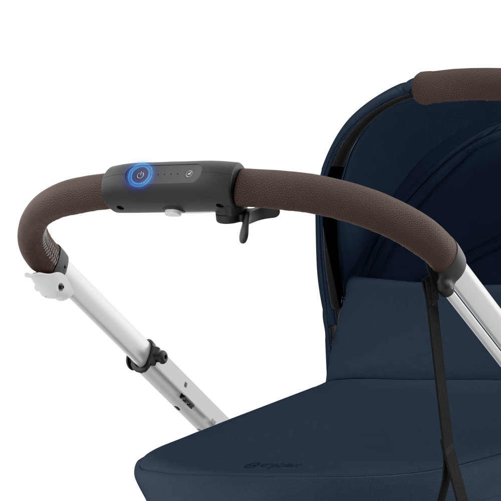 Cybex e-Gazelle S  - elektryczny wózek spacerowy, wózek z napędem elektrycznym, automatyczna funkcja kołysania, ponad 20 konfiguracji • Ocean Blue