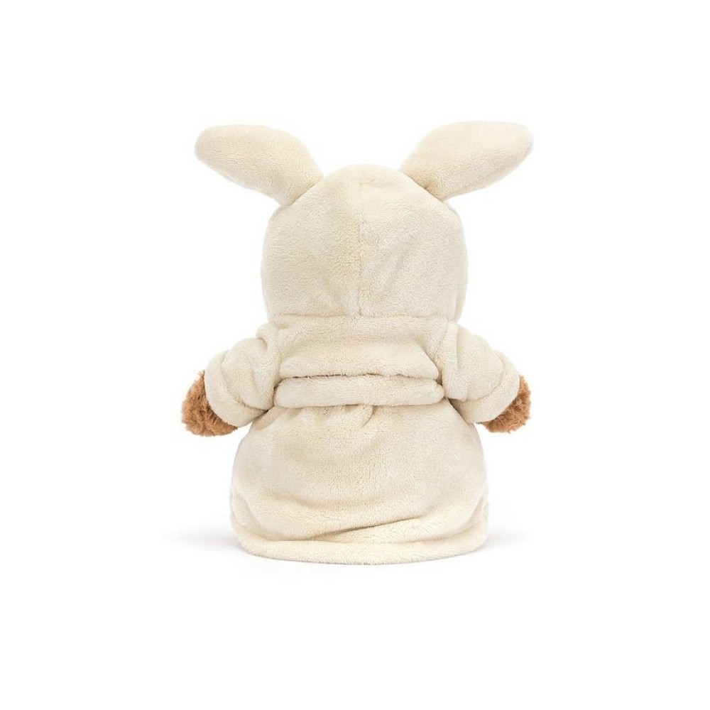Jellycat Miś Bartłomiej w Szlafroku - плюшева іграшка 26 см, вік 0+ • Toffi, Kremowy