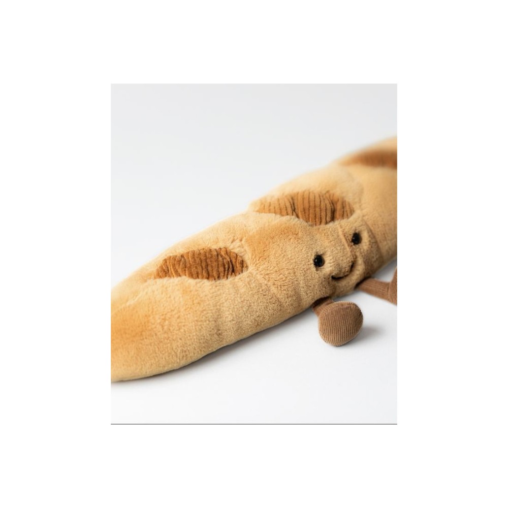 Jellycat Wesoła Bagietka - плюшева іграшка 34 см, вік 0+ • Карамельний