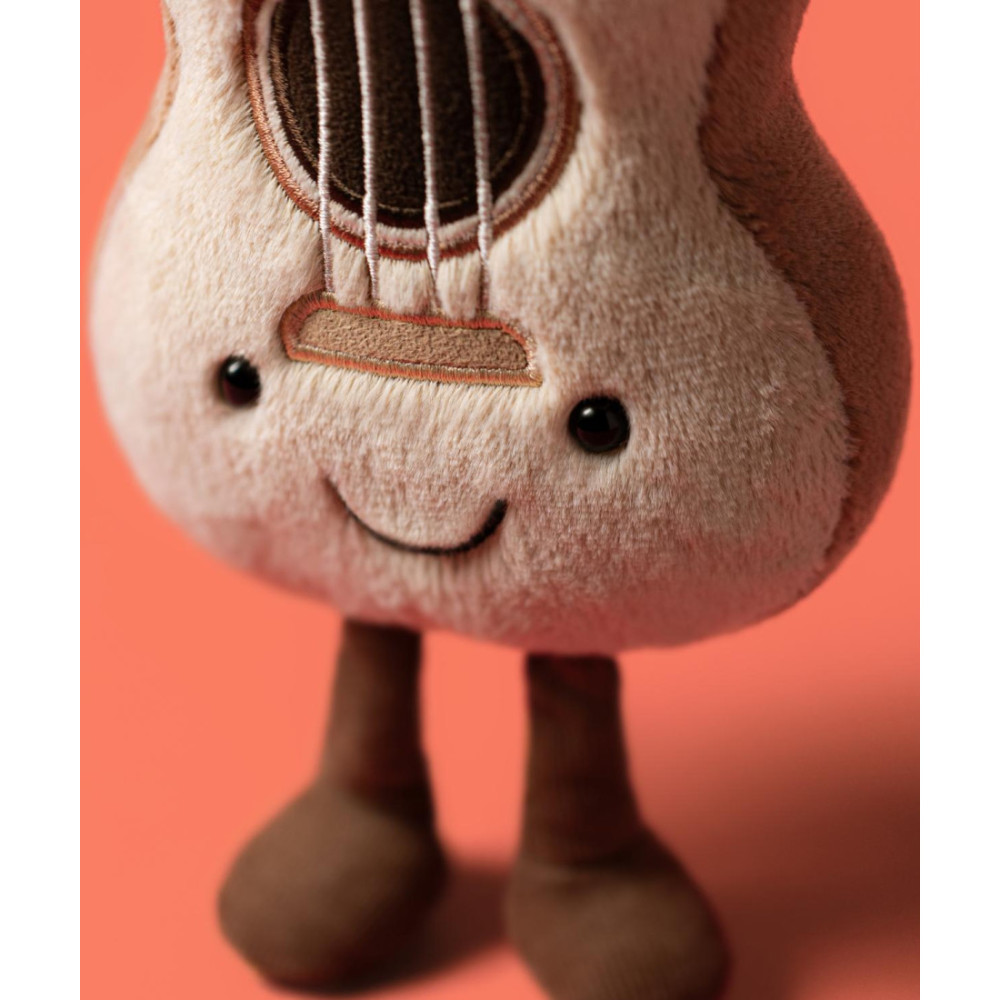 Jellycat Zabawne Ukulele - pluszak pochodzi 37 cm, wiek 0+ • Beżowy-Brązowy