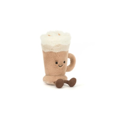 Jellycat Zabawna Kawa Latte - pluszak pochodzi 18 cm, wiek 0+ • Beżowy-Kremowy