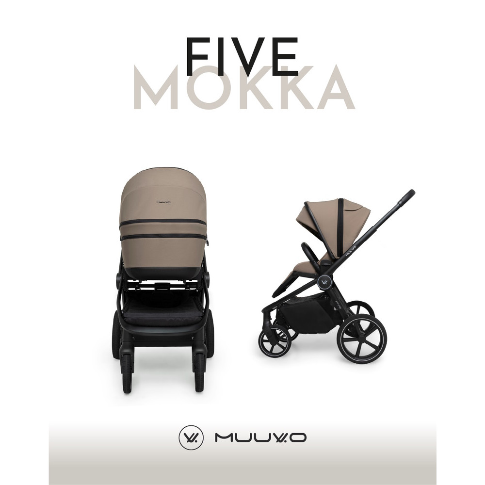 Muuvo Five - дитяча коляска 2в1 • Mokka