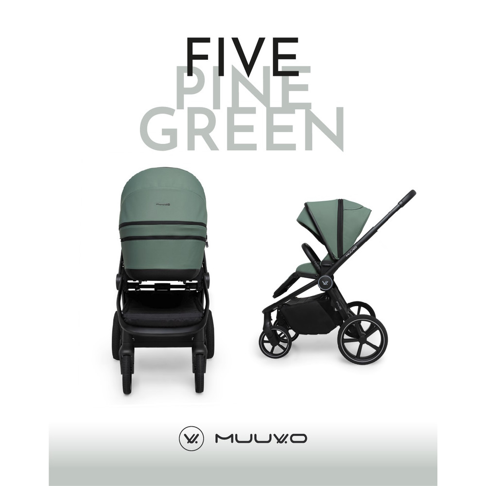 Muuvo Five - дитяча коляска 2в1 • Pine Green