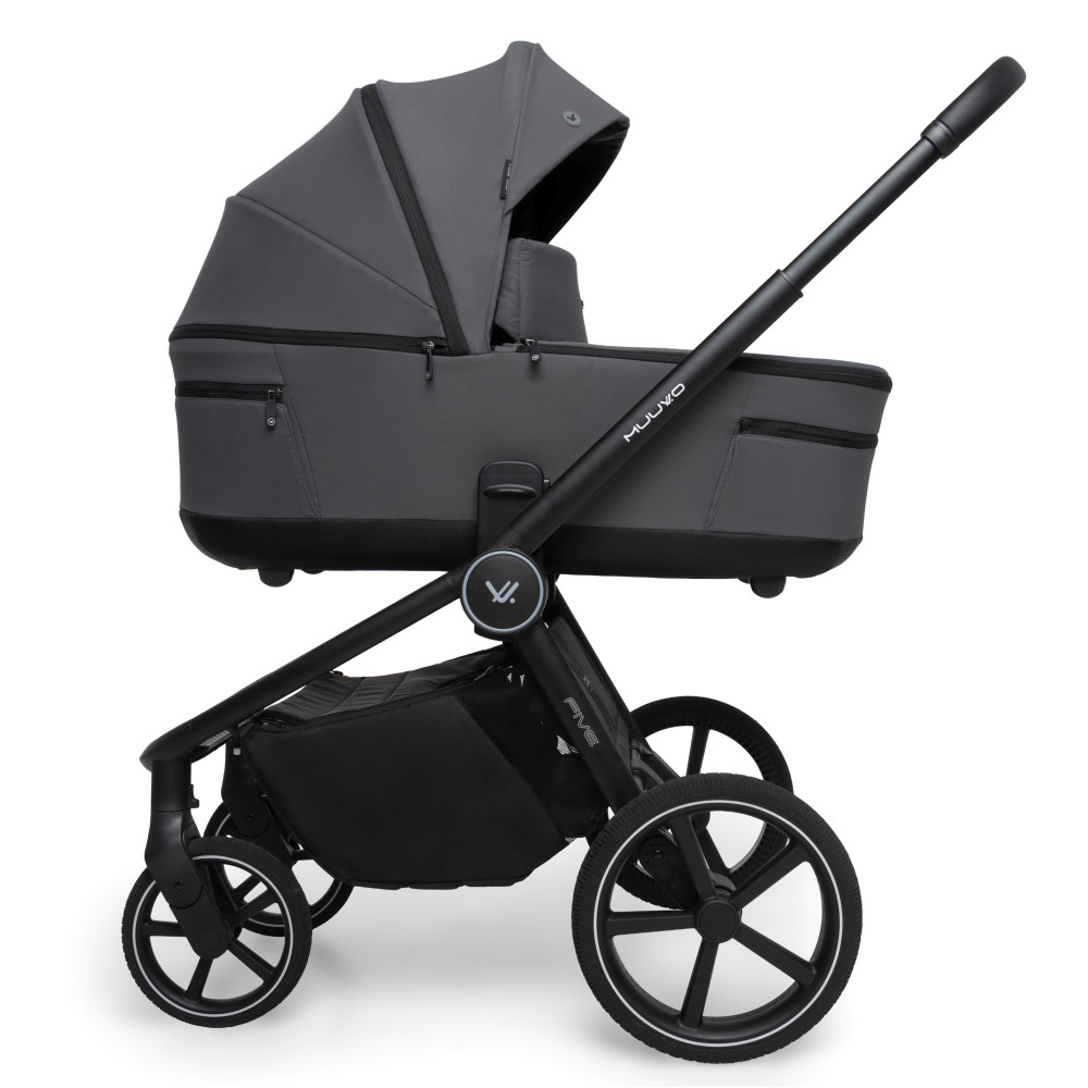 Muuvo Five - wielofunkcyjny wózek dziecięcy 2w1 • Iron Graphite